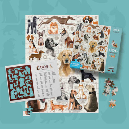 Dog Breeds 200 Piece Jigsaw Puzzle from Crocodile Creek