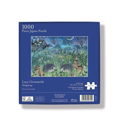 Hedgehogs 1000 Piece Jigsaw Puzzle by Lucy Grossmith