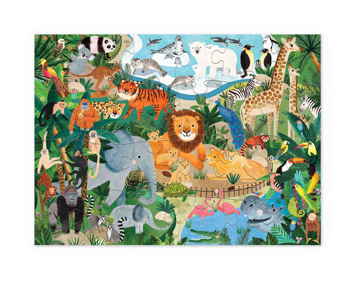 Crocodile Creek Zoo 24 Piece Floor Jigsaw Puzzle