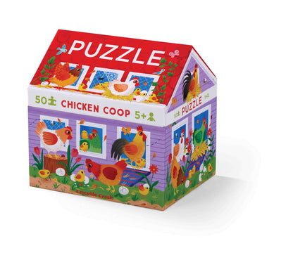 Crocodile Creek Chicken Coop 50 Piece Jigsaw Puzzle