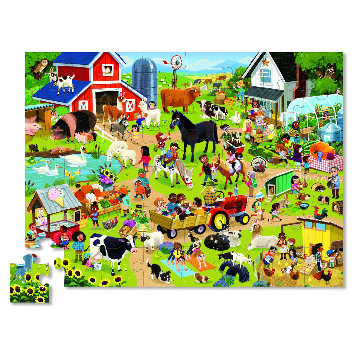 Crocodile Creek Farm 48 Piece Floor Jigsaw Puzzle