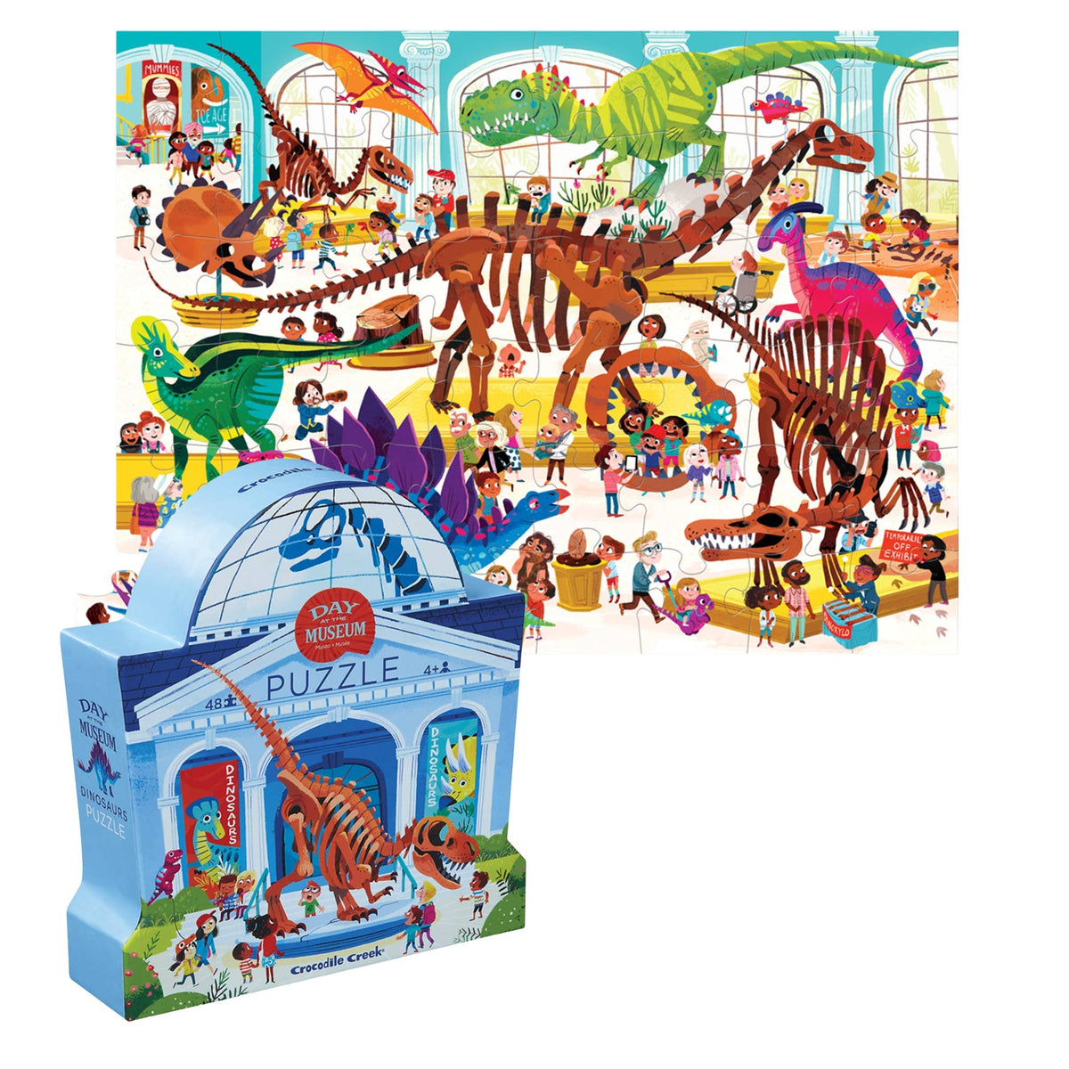 Crocodile Creek Dinosaur Museum 48 Piece Floor Jigsaw Puzzle