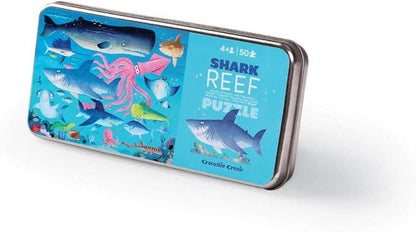Crocodile Creek Shark Reef 50 Piece Tin Jigsaw Puzzle