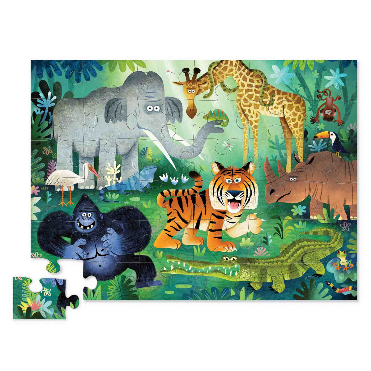 Crocodile Creek Wild Kingdom 36 Piece Floor Jigsaw Puzzle