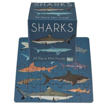 Sharks 24 Piece Mini Jigsaw Puzzle from Rex London