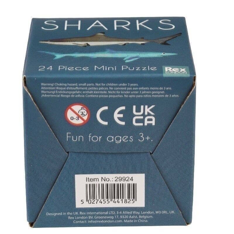 Sharks 24 Piece Mini Jigsaw Puzzle from Rex London