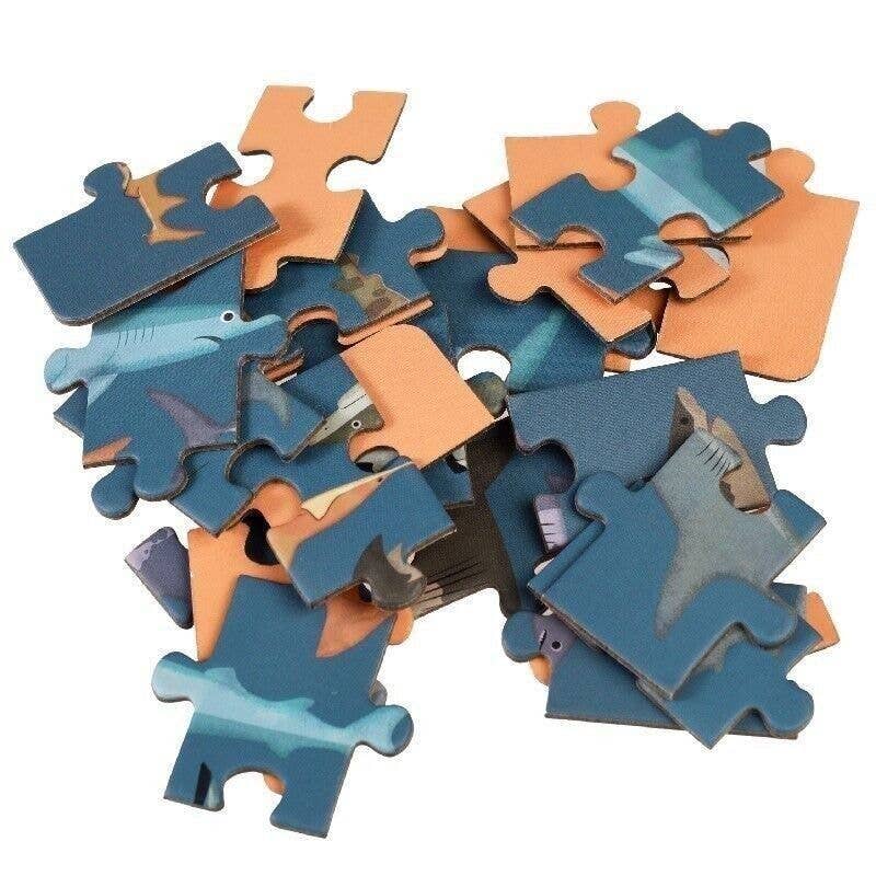 Sharks 24 Piece Mini Jigsaw Puzzle from Rex London