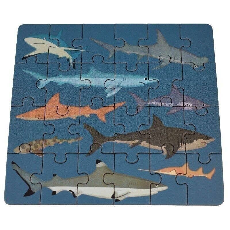 Sharks 24 Piece Mini Jigsaw Puzzle from Rex London