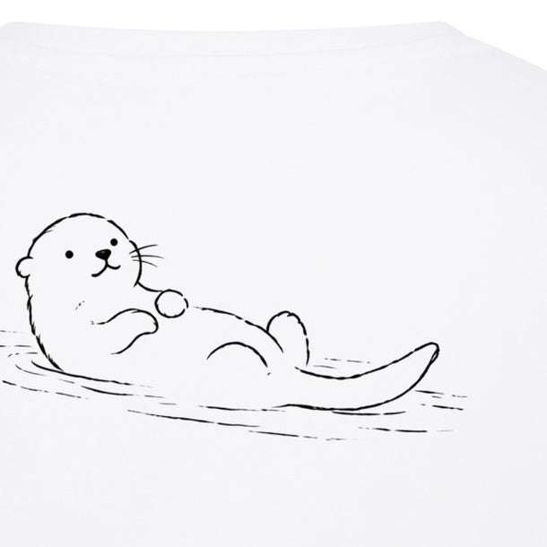 Floating Otter Kids' Hoodie - Wild Lines gallery image 2