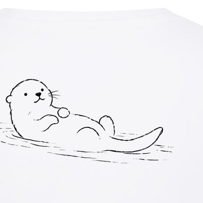 Floating Otter Kids' Hoodie - Wild Lines gallery image 2