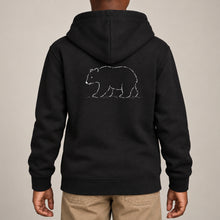 Roaming Bear Kids' Hoodie - Wild Lines lead image
