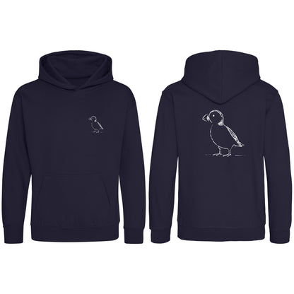 Proud Puffin Kids' Hoodie - Wild Lines French Navy colour variant image