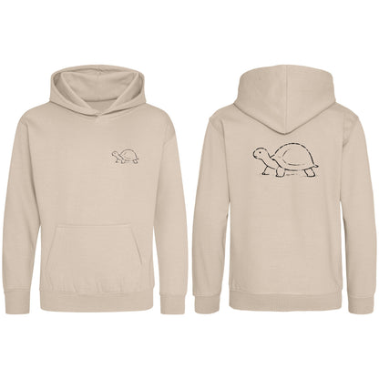 Steady Tortoise Kids' Hoodie - Wild Lines Natural Stone colour variant image