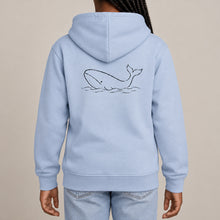 Drifting Whale Kids' Hoodie - Wild Lines lead image