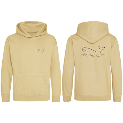 Drifting Whale Kids' Hoodie - Wild Lines Desert Sand colour variant image