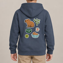 Capybara Chill Club Kids' Hoodie - Badges of the Wild lead image