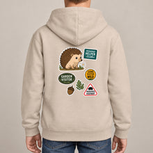Hedgehog Helper Club Kids' Hoodie - Badges of the Wild lead image