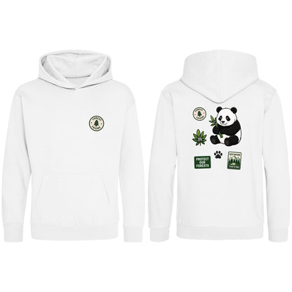 Forest Protector Kids' Hoodie - Badges of the Wild Arctic White colour variant image