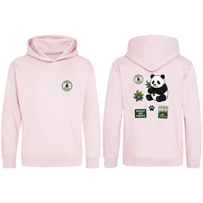 Forest Protector Kids' Hoodie - Badges of the Wild Baby Pink colour variant image