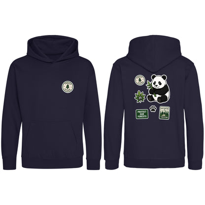 Forest Protector Kids' Hoodie - Badges of the Wild French Navy colour variant image