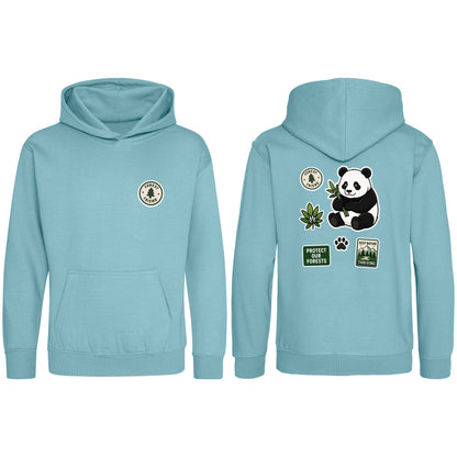 Forest Protector Kids' Hoodie - Badges of the Wild Seafoam colour variant image