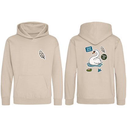 Calm on the Surface Kids' Hoodie - Badges of the Wild Natural Stone colour variant image