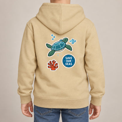 Save Our Seas Kids' Hoodie - Badges of the Wild lead image