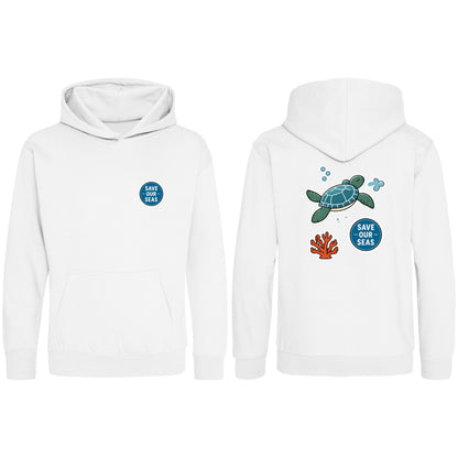 Save Our Seas Kids' Hoodie - Badges of the Wild Arctic White colour variant image