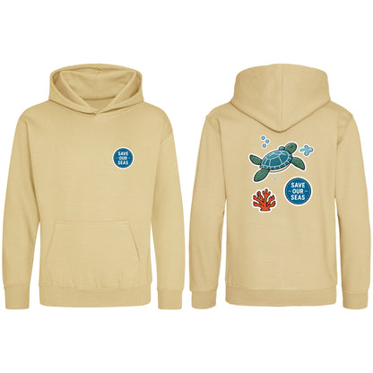 Save Our Seas Kids' Hoodie - Badges of the Wild Desert Sand colour variant image