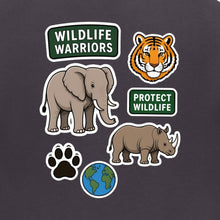 Wildlife Warriors Kids' Hoodie - Badges of the Wild gallery image 2