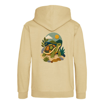 Tortoise on the Trail Kids' Hoodie - Felt & Fauna Desert Sand colour variant image
