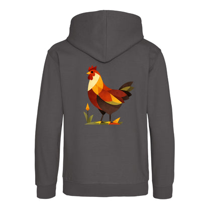 Cockerel at Dawn Kids' Hoodie - Prism Kingdom Charcoal colour variant image