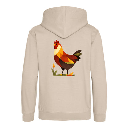 Cockerel at Dawn Kids' Hoodie - Prism Kingdom Natural Stone colour variant image