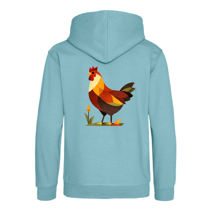 Cockerel at Dawn Kids' Hoodie - Prism Kingdom Seafoam colour variant image