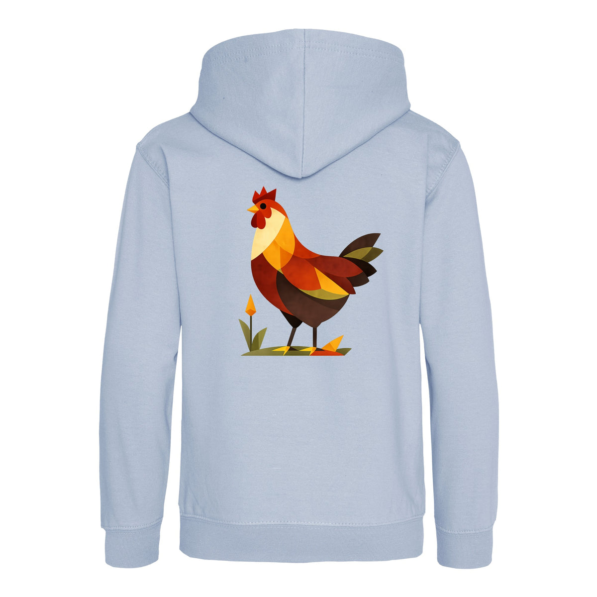 Cockerel at Dawn Kids' Hoodie - Prism Kingdom Sky Blue colour variant image