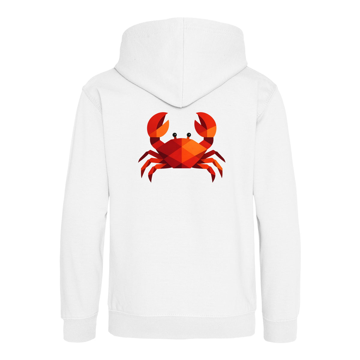Crab in Crimson Kids' Hoodie - Prism Kingdom Arctic White colour variant image