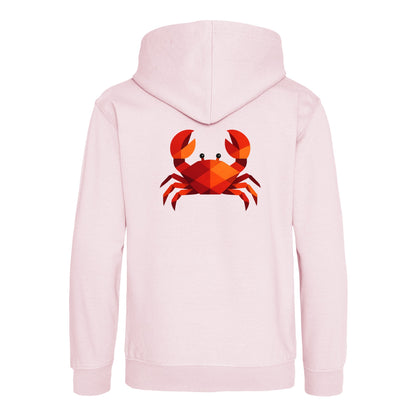 Crab in Crimson Kids' Hoodie - Prism Kingdom Baby Pink colour variant image