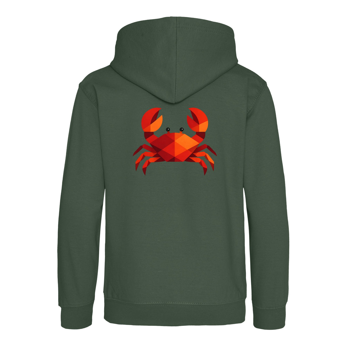 Crab in Crimson Kids' Hoodie - Prism Kingdom Bottle Green colour variant image