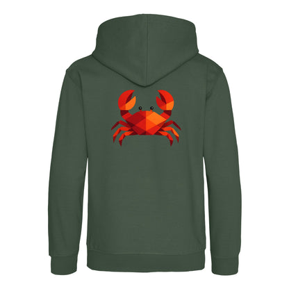 Crab in Crimson Kids' Hoodie - Prism Kingdom Bottle Green colour variant image