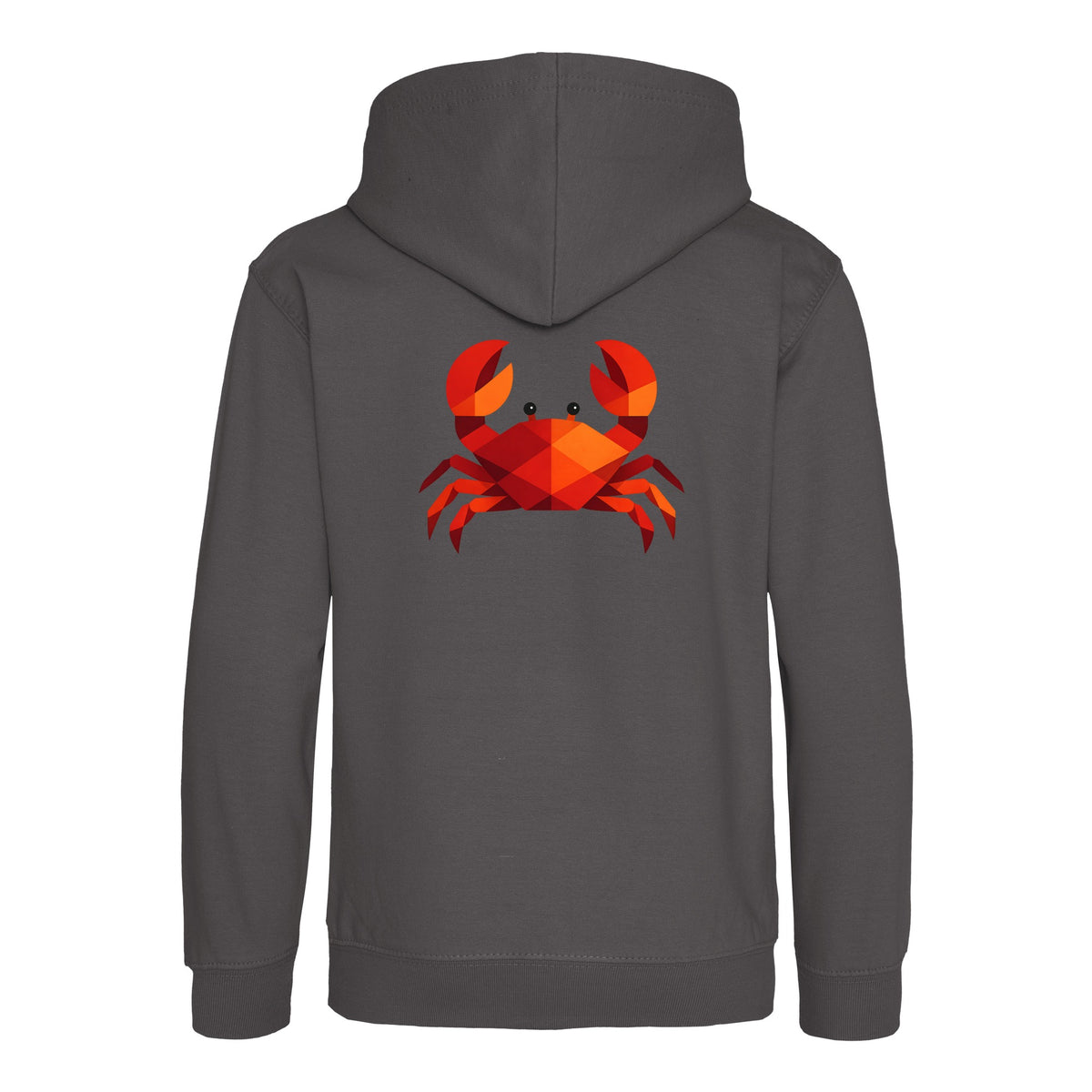 Crab in Crimson Kids' Hoodie - Prism Kingdom Charcoal colour variant image