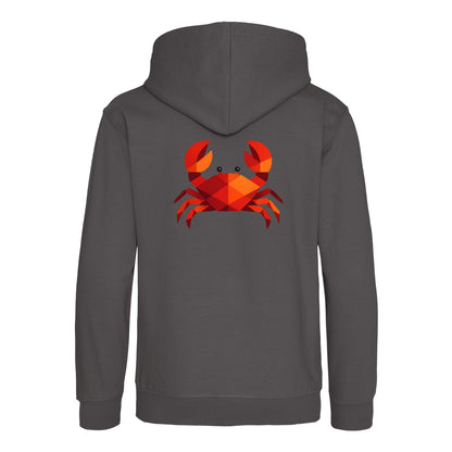 Crab in Crimson Kids' Hoodie - Prism Kingdom Charcoal colour variant image
