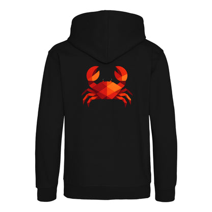 Crab in Crimson Kids' Hoodie - Prism Kingdom Deep Black colour variant image
