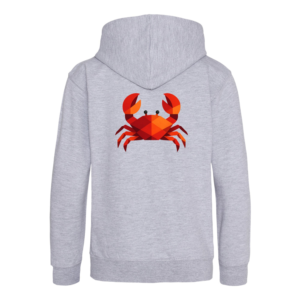 Crab in Crimson Kids' Hoodie - Prism Kingdom Heather Grey colour variant image