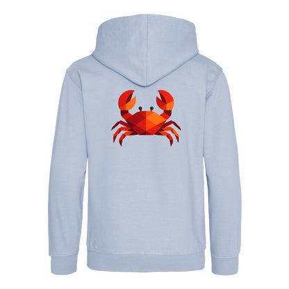 Crab in Crimson Kids' Hoodie - Prism Kingdom Sky Blue colour variant image
