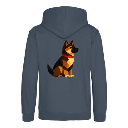 Watchful German Shepherd Kids' Hoodie - Prism Kingdom Airforce Blue colour variant image