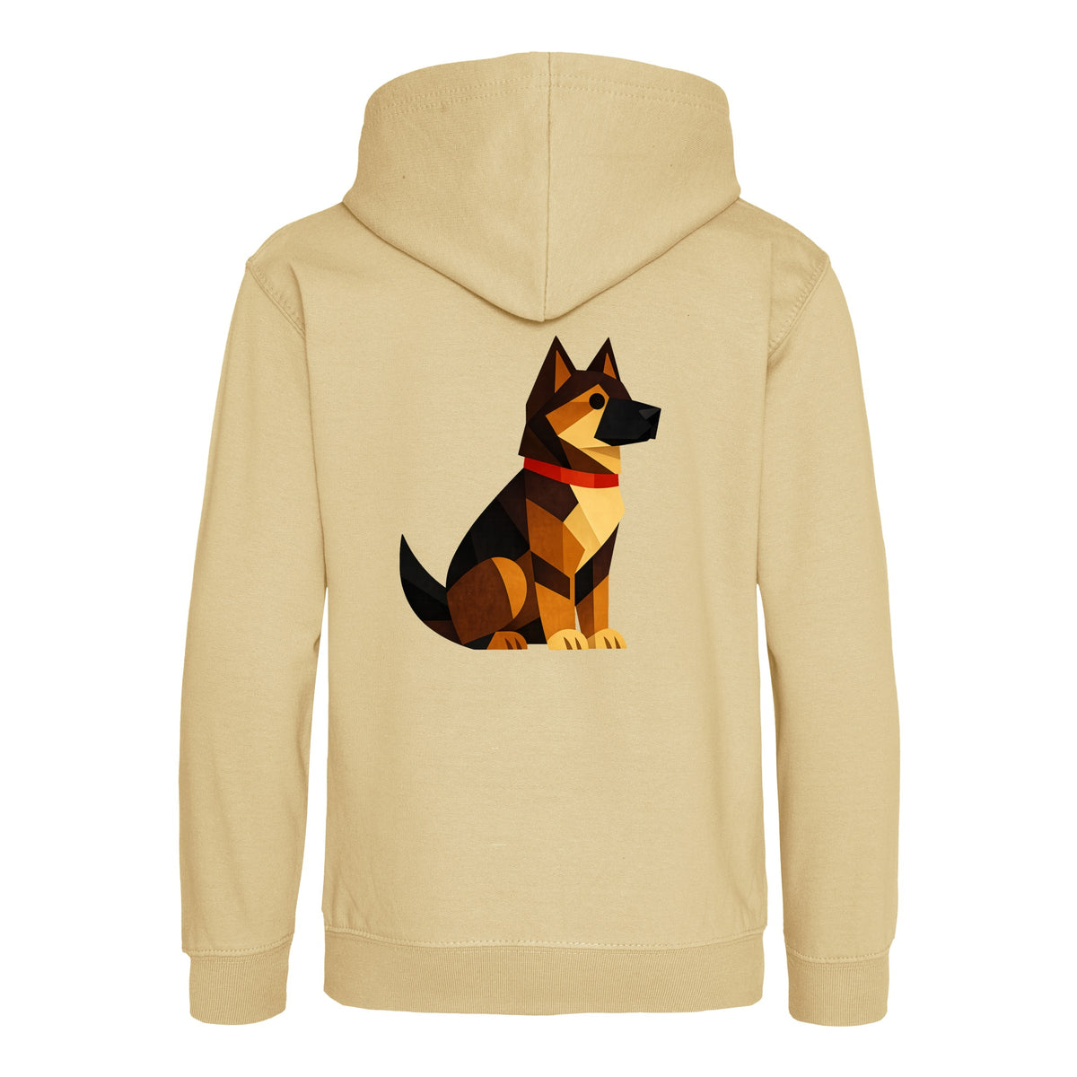 Watchful German Shepherd Kids' Hoodie - Prism Kingdom Desert Sand colour variant image