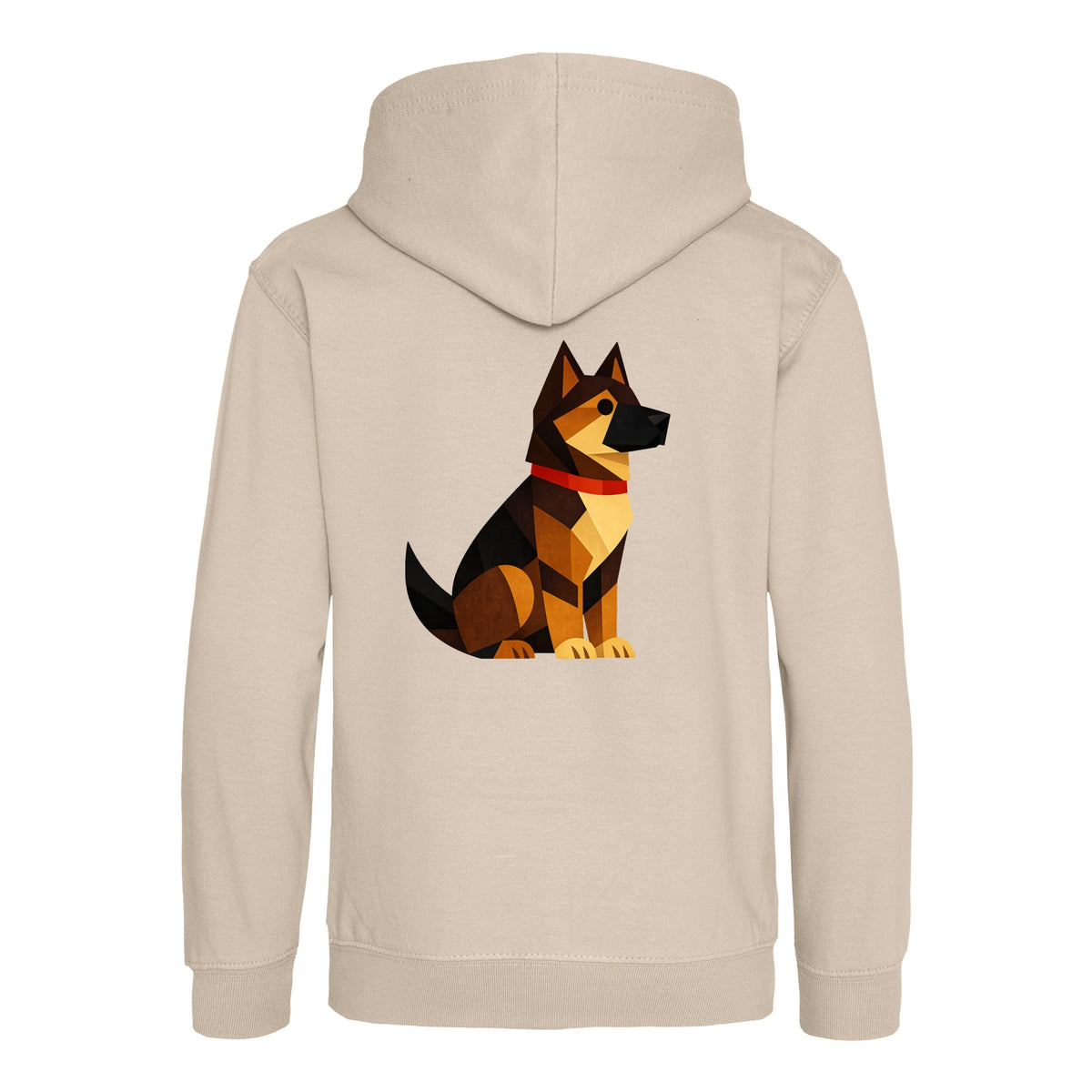Watchful German Shepherd Kids' Hoodie - Prism Kingdom Natural Stone colour variant image