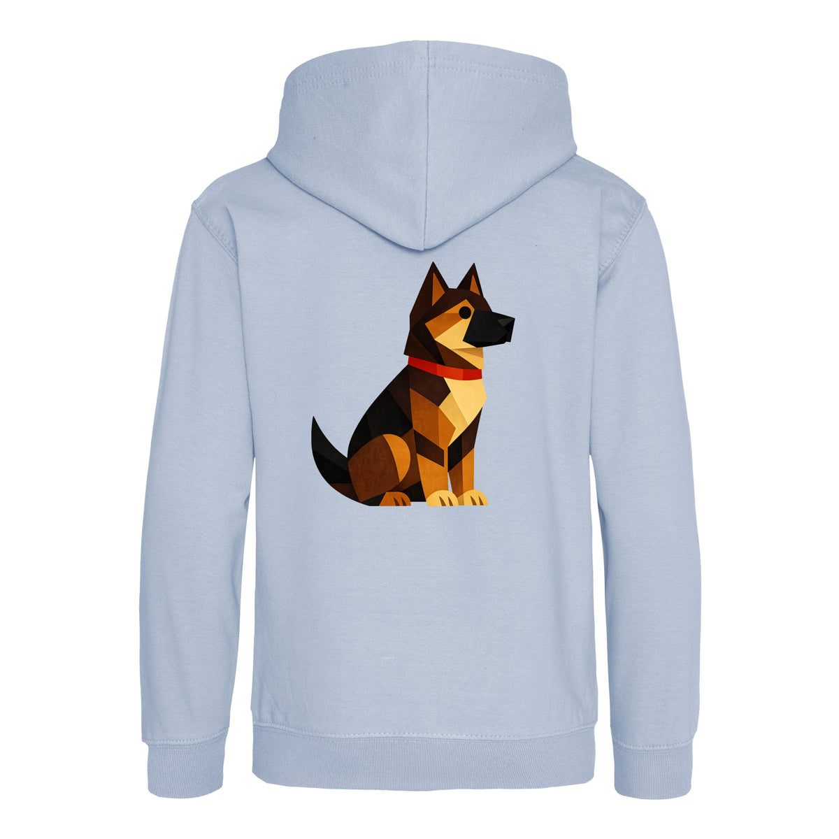 Watchful German Shepherd Kids' Hoodie - Prism Kingdom Sky Blue colour variant image