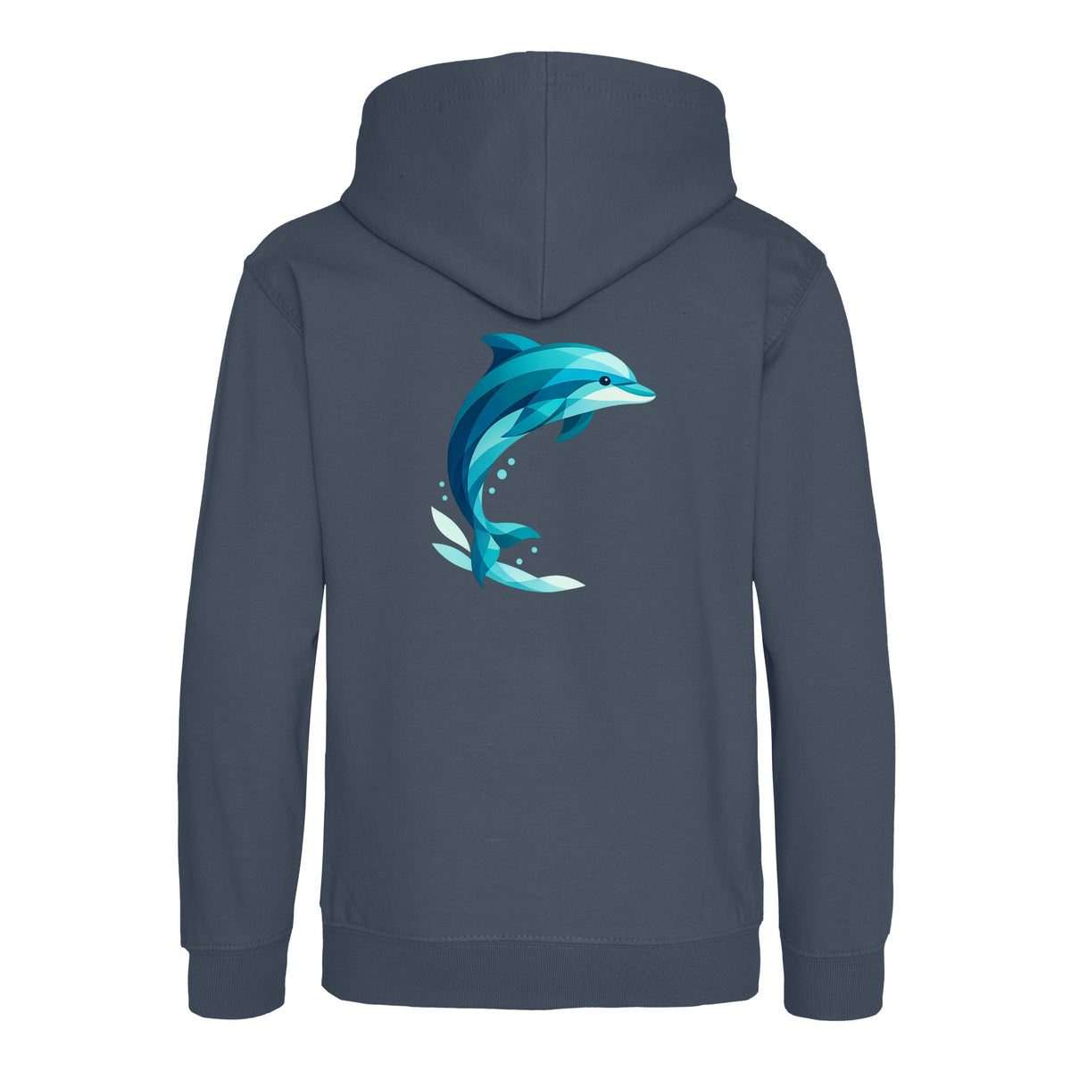 Dolphin in Motion Kids' Hoodie - Prism Kingdom Airforce Blue colour variant image