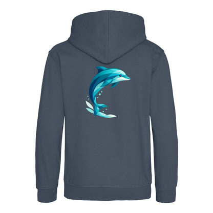 Dolphin in Motion Kids' Hoodie - Prism Kingdom Airforce Blue colour variant image